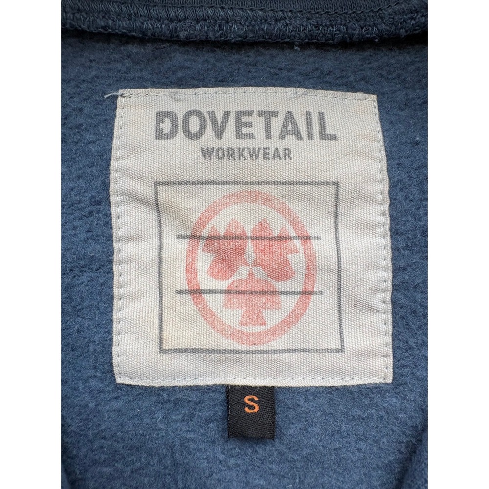Dovetail Workwear Rugged Hoodie Blue Black Colorblock Full Zip Sweatshirt Small - Picture 5 of 9